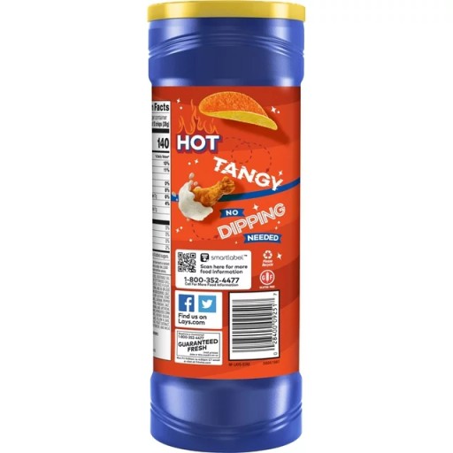 Lay's Stax Buffalo Wings Ranch chrumky s korenistou príchuťou Wings 155,9 g
