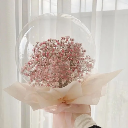 BOBO krištáľový balón 65cm ŠIROKÝ golier 16cm