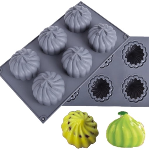 SILIKÓNOVÁ FORMA NA MUFFÍNY, DEZERTY, KUBÍNY, MONOPORCIE, 3D KAPKA