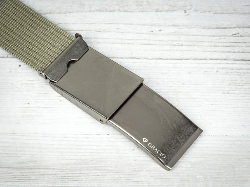 Pánsky WEBBING opasok pre NOHAVICE 135cm, Nikel dlhý