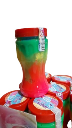 Slizový plastový gél Neon Glutek Rainbow Anti-stress 400 ml