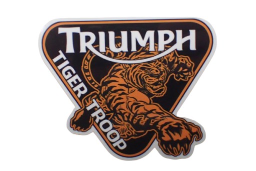NÁLEPKA TRIUMPH TIGER 8 x 6,8 cm