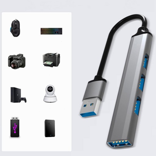 ADAPTÉR SPLITTER SPLITTER SUPER SLIM HUB 4x USB-A 3.0