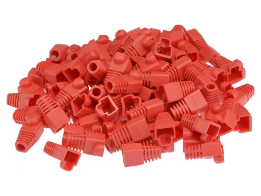 NEKU Gumený kryt pre zástrčku RJ45, čierny, 100 ks.