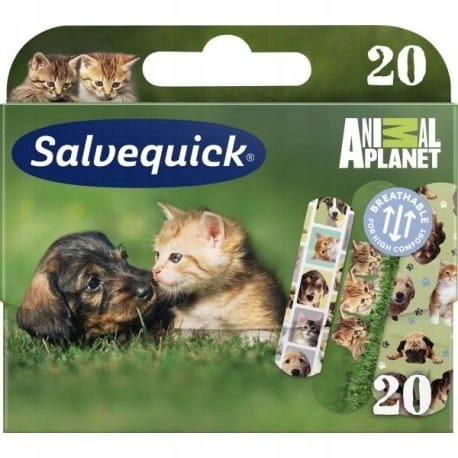 Salvequick Animal Planet, nášivky, 20 kusov
