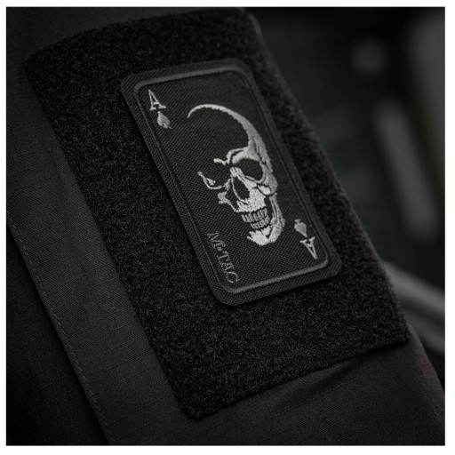NÁPLATA FACE OF WAR SKULL AS SPADES M-TAC BLACK