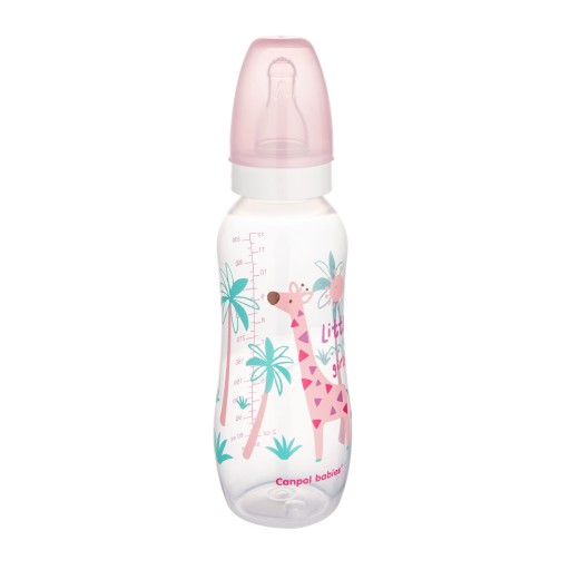 CANPOL LEHKÁ FĽAŠA ÚZKA PROFILOVANÁ 330ml 12m+