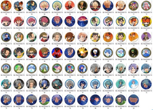 Inazuma Eleven Manga Anime Pins NA VÝBER