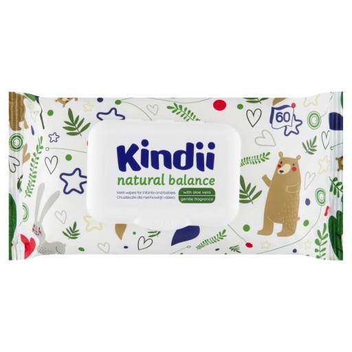 Kindii Natural Balance Čistiace obrúsky pre