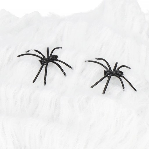 PAVUČNÁ SIEŤ S PAVÚČKOU SIEŤKOU HALLOWEEN 20g OZDOBA OZDOBA PAVÚKY x2