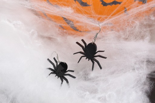 HALLOWEENSKÉ NÁUŠNICE Pavúky 2 ks