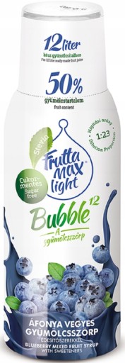 FRUTTAMAX Čučoriedkový svetlý sirup 500 ml na 12 litrov