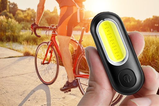 AKUMULÁTOROVÉ PREDNÉ/ZADNÉ BICYKLE SVETLO, 5 REŽIMOV
