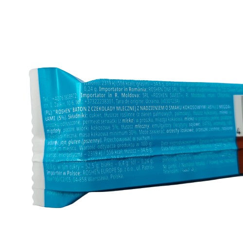 ROSHEN COCONUT&ALMANDS KOKOSOVÁ A MANDĽOVÁ TYČINA 29g DÁTUM: 2024/12/05