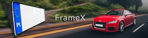 BEZRÁMOVÉ UPEVNENIE ŠTÍTOK DRŽIAK RÁMU PRE ŠPZ FRAMEX