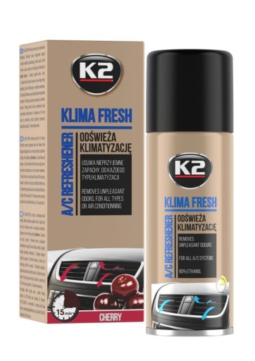 K2 KLIMA FRESH ČEREŠŇOVÝ OSVIEŽOVAČ KLIMATIZÁCIE
