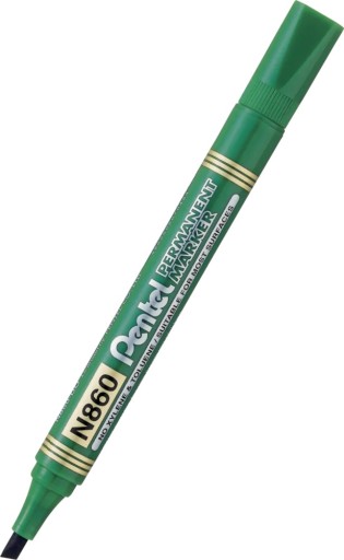 PENTEL N860 PERMANENTNÝ ZNAČOVAČ ZELENÝ HRAN.