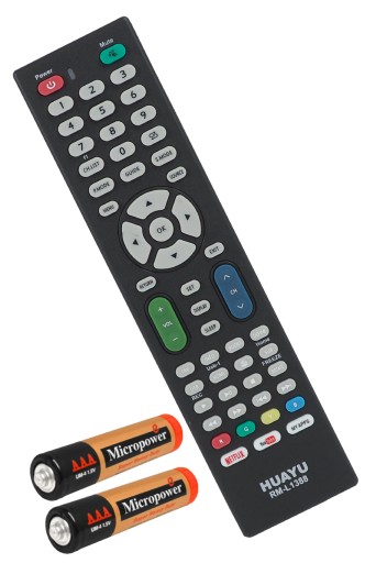 UNIVERZÁLNE DIAĽKOVÉ OVLÁDANIE PRE TV RM-L1388 NETFLIX YOUTUBE BEZPLATNÉ BATÉRIE