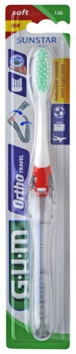 Cestovná zubná kefka a strojček GUM ORTHO