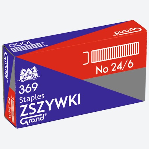 Sada ZOŠÍVAČOV pre kazety STAPLER 24/6 1000 ks Grand NEHRDZA