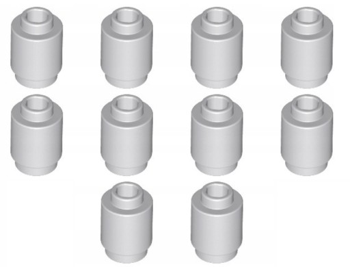 LEGO Brick deka okrúhly valec 1x1 svetlomodrošedá 10 dielov 4211412 3062b