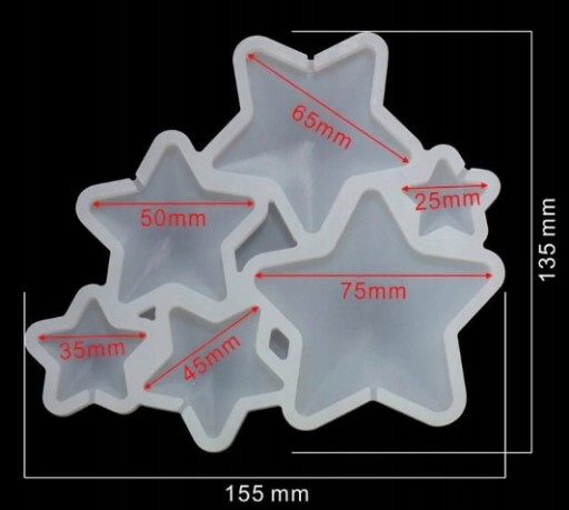 SILIKÓNOVÁ FORMA NA IZOMALT LOLLIES STARS IZOMALT STAR