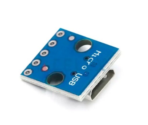 Micro USB 5pinová zásuvka rozhrania prispájkovaná k PCB + Goldpin ARDUINO