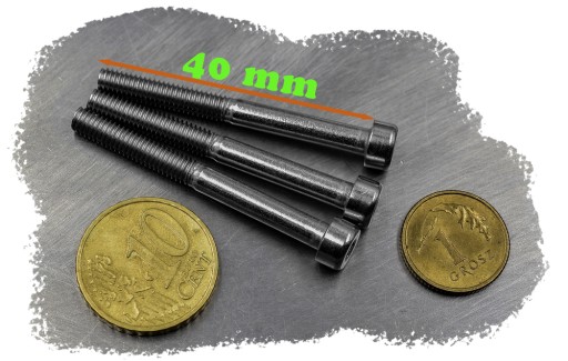 M4x40 NEREZ NEREZOVÝ VALEC ŠMUSOVÁ SKRUTKA A2 912(10)