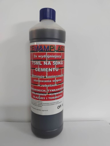 Plastifikátor, Cemplast tekuté vápno 1L