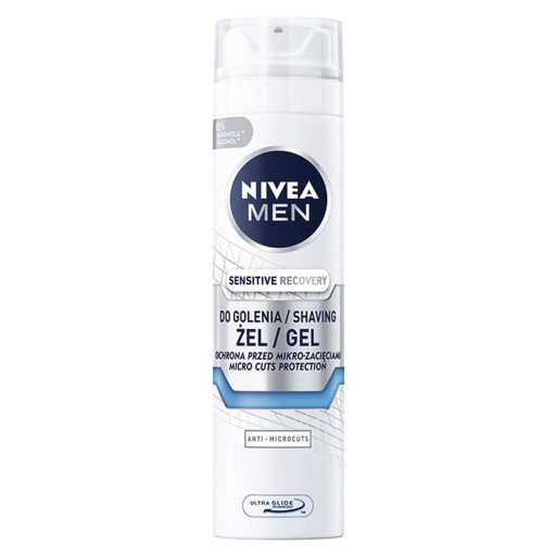 NIVEA MEN Gél na holenie Sensitive Recovery 200 ml