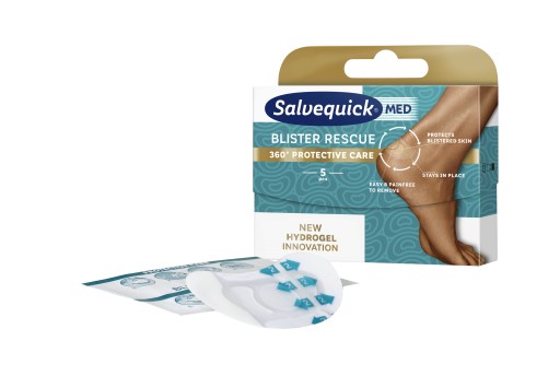 SALVEQUICK náplasti BLISTER RESCUE ochrana BLASTERS obväz PäTY 5 ks.