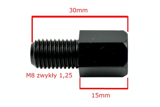 ADAPTÉR REDUKČNÉHO ZRKADLA R>R 8>10 ČIERNA