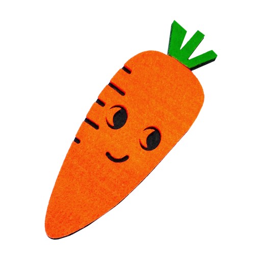 MRKVOVÁ ČELENKA MRKVOVÝ OUTFIT ORANŽOVÁ PLSTEŇ