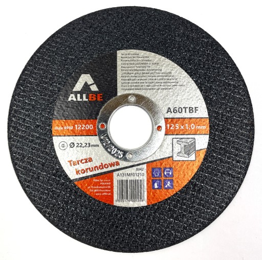 KOVOVÉ REZNÉ KOTÚČE 125 x 1,0 MM OCELOVÉ ODOLNÉ KOVOVÉ REZNÉ KOTÚČE