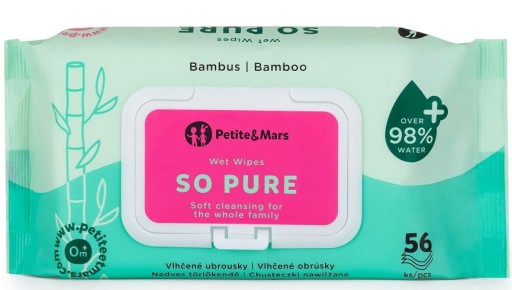 Petite&Mars So Pure - bambusové vlhčené obrúsky