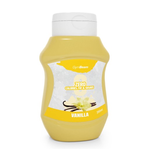Bezkalorický vanilkový sirup ZERO - GymBeam 350 ml