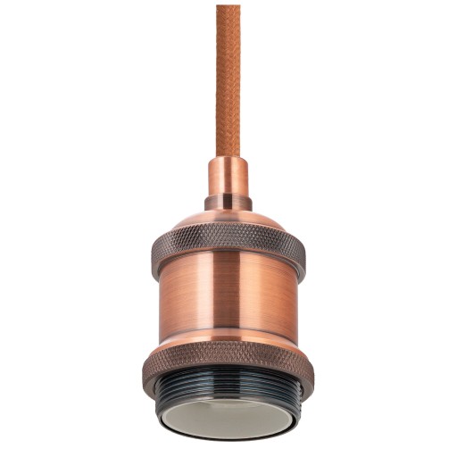 ZÁVESNÉ stropné svietidlo, ozdobný držiak žiarovky E27, LAMPA LOFT Copper
