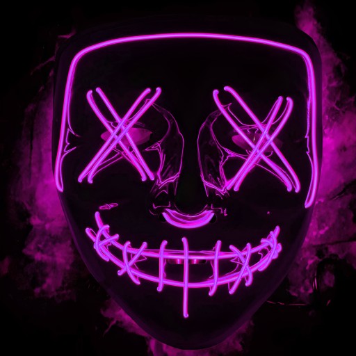 SVIETIACA HALLOWEENSKÁ MASKA LED PARTY ACTA SQUID OSVETLENIE
