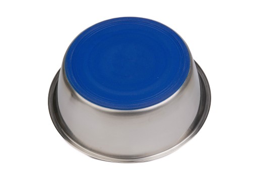 Stredná KOVOVÁ MISKA PRE PSA, protišmyková, 850 ml