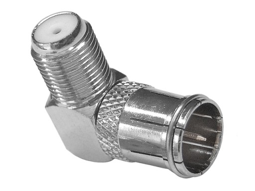 RF QuickF/wt-F/gn uhlový anténny adaptér 75Ohm