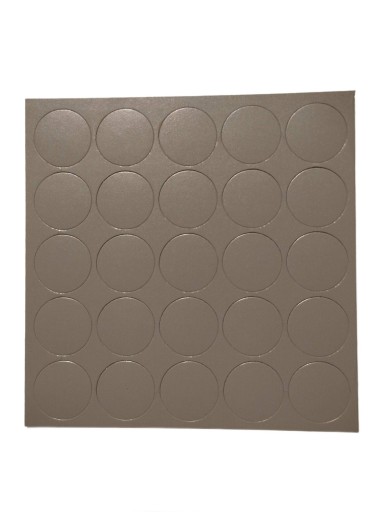 Samolepiaca čiapočka 14mm SVETLOGRAFITOVÁ 052 ##