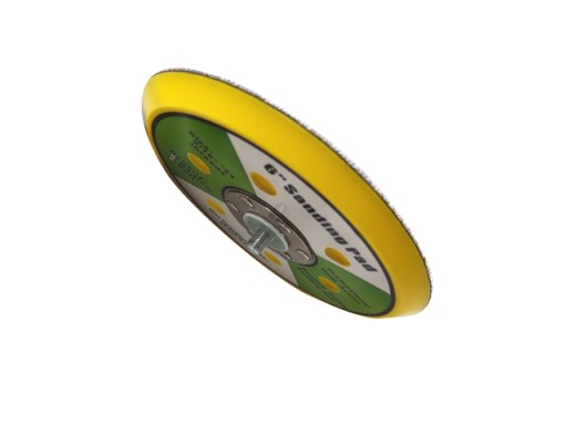 LEŠTIACI KOTÚČ DO PNEUMATICKEJ BRÚSKY KOTOUČ NA VELCRO 150mm 6 OTVOROV