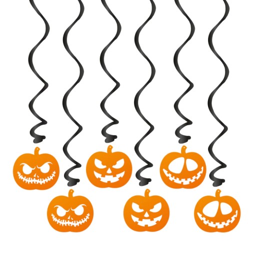 Halloweenske tekvice 6 ks. Halloween