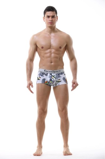 SEXY PÁNSKE JEMNÉ VZOROVANÉ BOXERKY XL