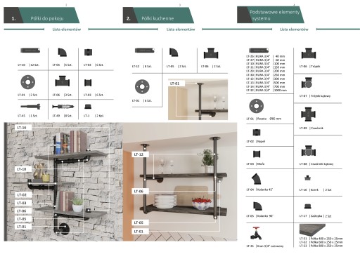 Potrubie 10cm Loft Industrial 3/4