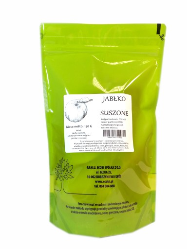SUŠENÉ JABLKO jablkové chipsy vyrobené z jabĺk 150g ECOBI