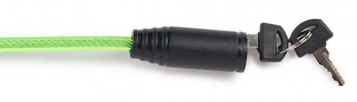 Zámok na bicykel so zámkom na kľúč, 1 m kábel