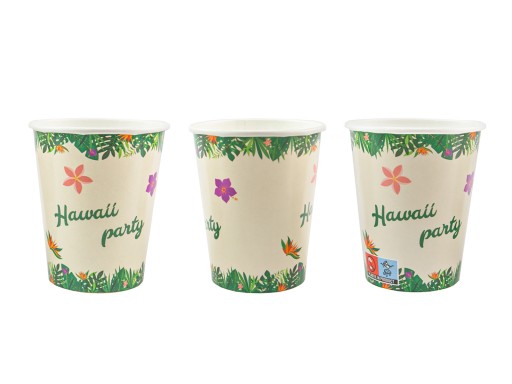 Hawaii Party Hawaii narodeninové poháre 250ml 6 ks