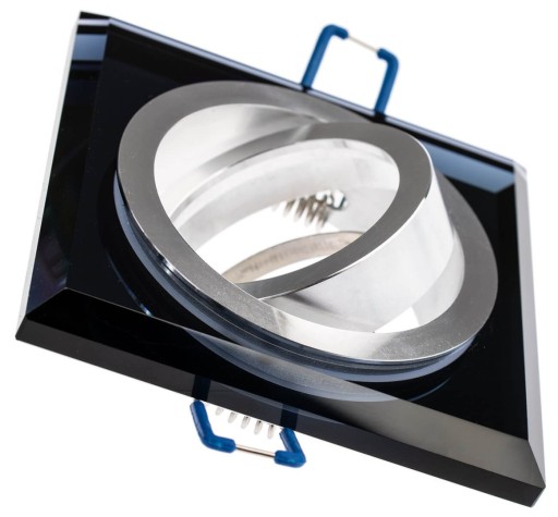 Halogénové GLASS svietidlo GU10 Square Movement Black