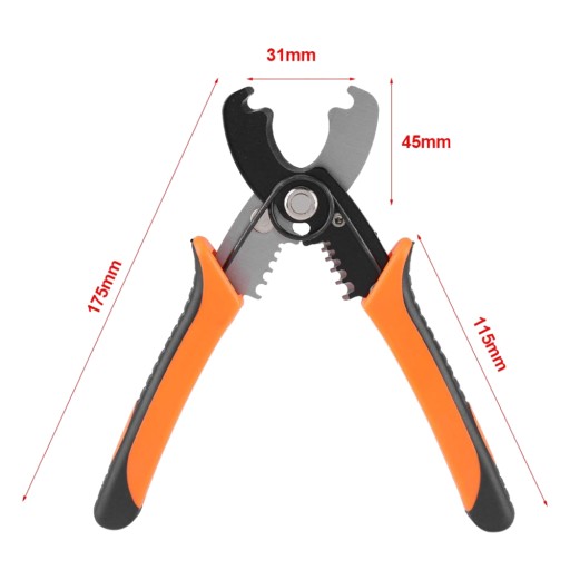 KLIEŠTE NA REZANIE KÁBLOV ODLIŠŇOVANIE IZOLÁCIÍ MULTIFUNKČNÉ 180 mm